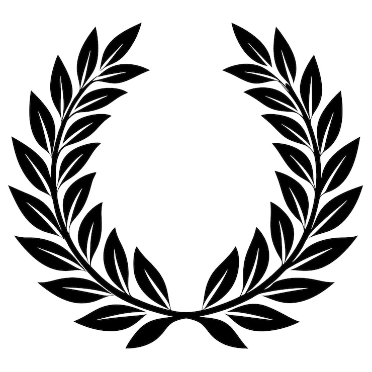 Photo wreaths and branches with leaves ornaments collection