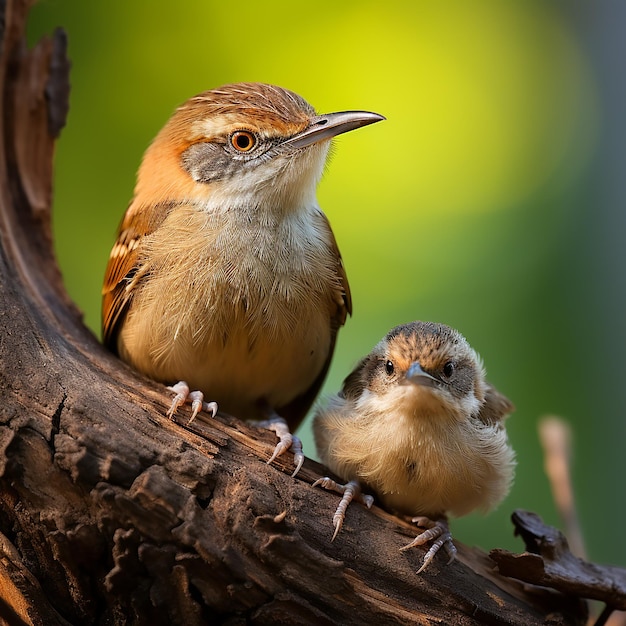 Wren en waakzame vader