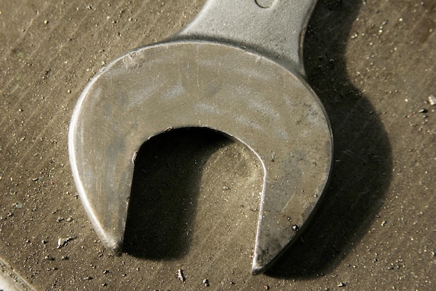 Wrench on the metal mold