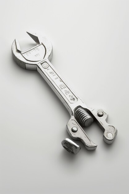 A wrench with the word " pt " on it