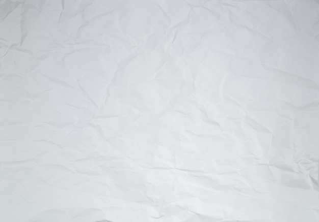 Wrinkled and Crumpled Paper Textured Background White Paper Grayscale