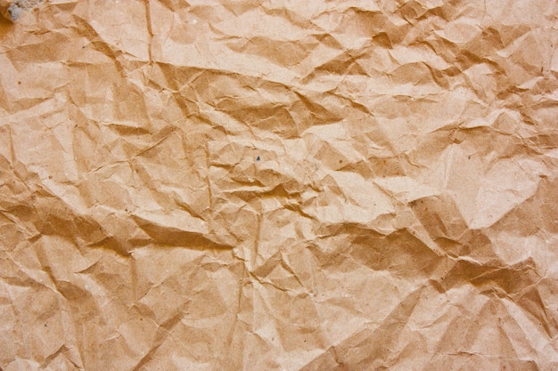 Photo wrinkled kraft paper