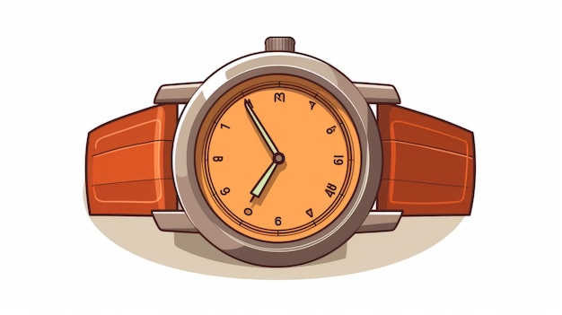 Иконка векторного мультфильма для наручных часов технология иллюстрации иконки объекта концепция изолированного премиального вектора