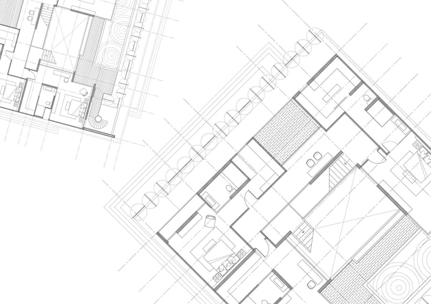 Foto scrivere un progetto di architettura per la costruzione