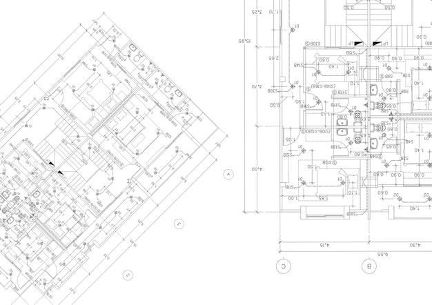 Foto scrivere un progetto di architettura per la costruzione