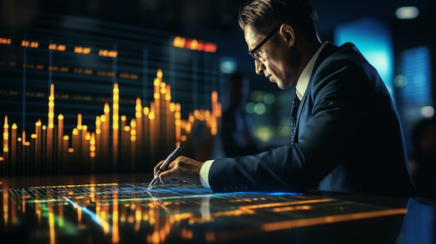 Написание технологий биржевого анализа финансового рынка инвестиционных акций Generative AI