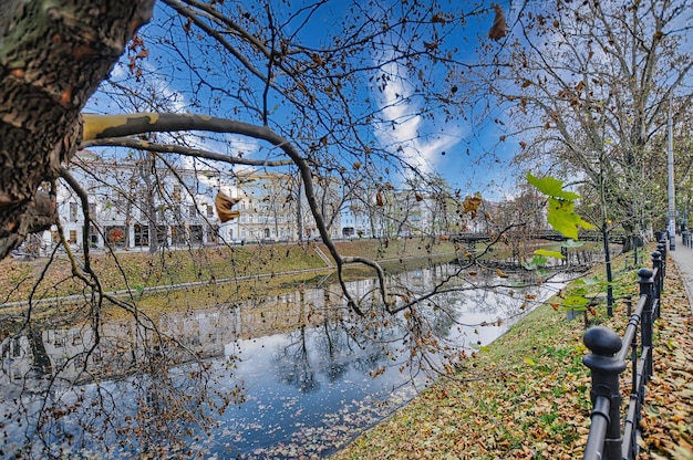 Wroclaw city with river