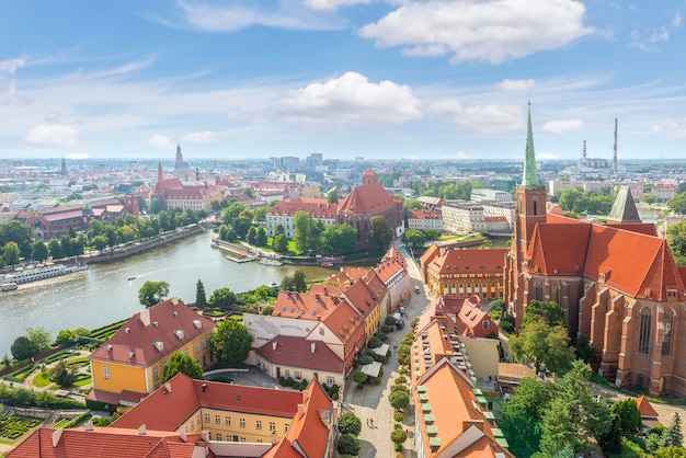 Foto wroclaw dall'alto