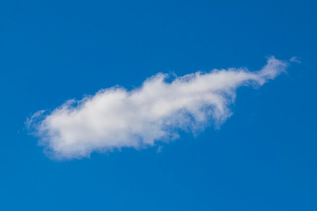 Wtite cloud in blue sky isolated