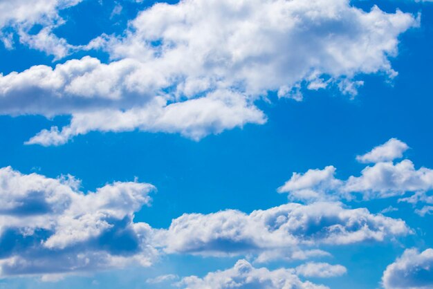 Wtite cloud in blue sky isolated