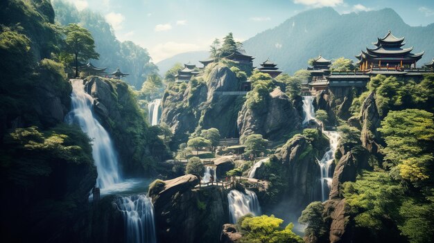 Photo wudang_mountains_national_park_waterfalls