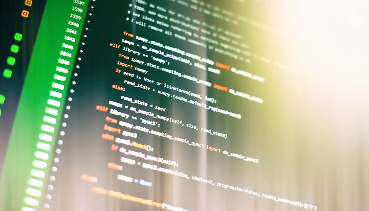 Photo www programming web programming functions on laptop on laptop it business python code computer screen mobile application design concept