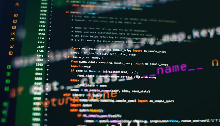 Photo www programming web programming functions on laptop on laptop it business python code computer screen mobile application design concept