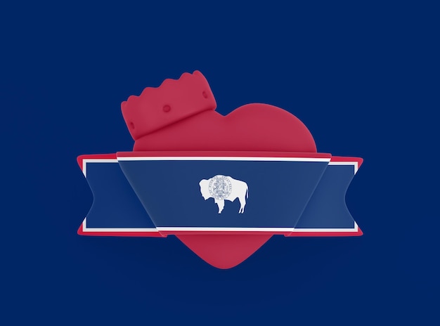 Wyoming Heart Banner