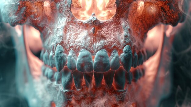 Рентгеновский рентген челюсти человека