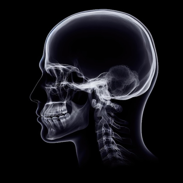 x ray of human skull