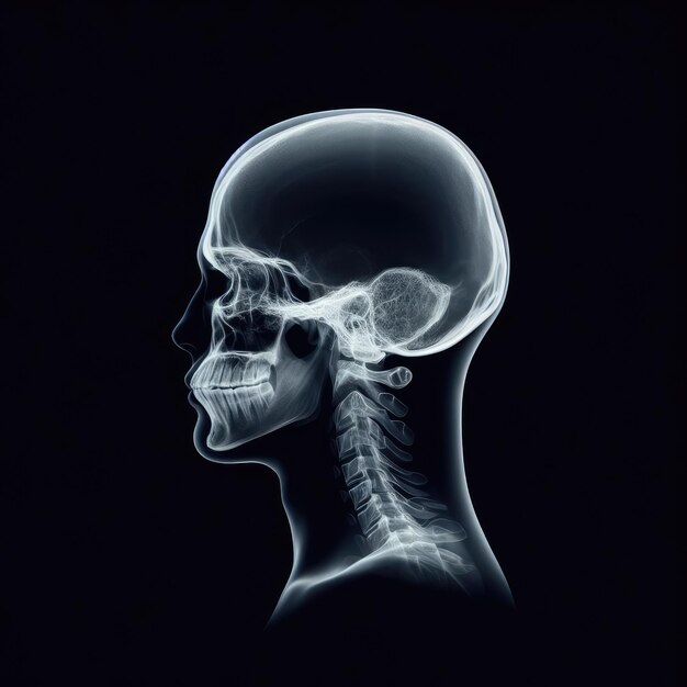 x ray of human skull