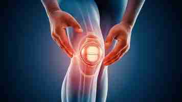 Photo x ray of total arthroplasty knee joint