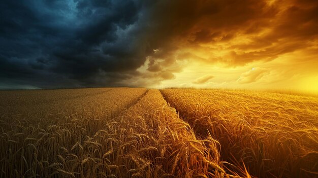 Photo xaa visual representation of the parable of the wheat and the tares