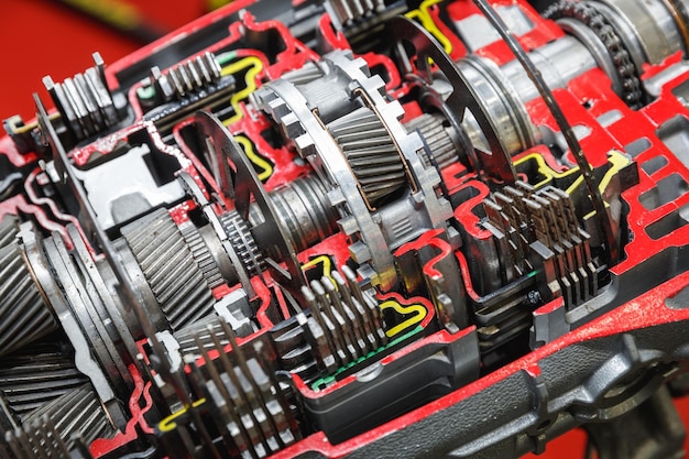 XAAutomatische autotransmissie cutaway gepresenteerd op een beursstand