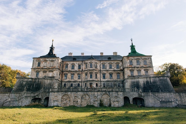 XABeautiful medieval castle palace Pidhirci