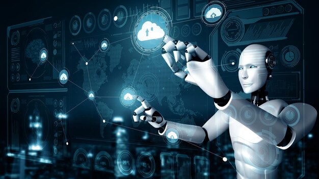 Робот XAI использует технологию облачных вычислений для хранения данных на онлайн-сервере