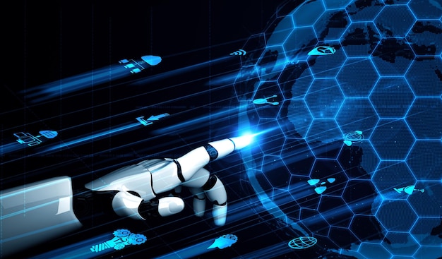 xai future artificial intelligence robot and cyborg