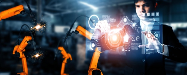 XAI geavanceerd robotarmensysteem voor digitale industrie en fabrieksrobotentechnologie