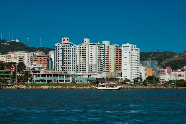 XASunset at the Hercilio Luz bridge in Florianopolis