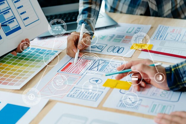 XAUX grafisch ontwerper planning applicatie procesontwikkeling prototype wireframe voor web-smartphone Creatief digitaal ontwikkelingsbureau