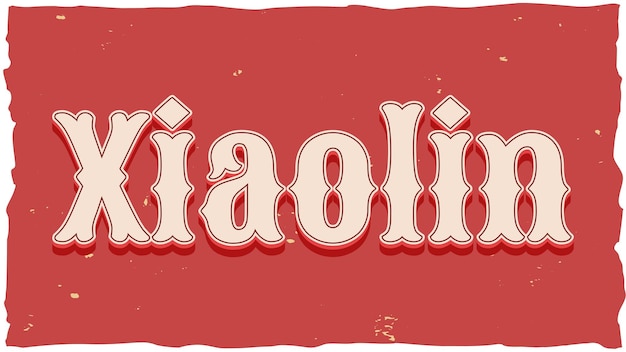 Xiaolin Vintage Text