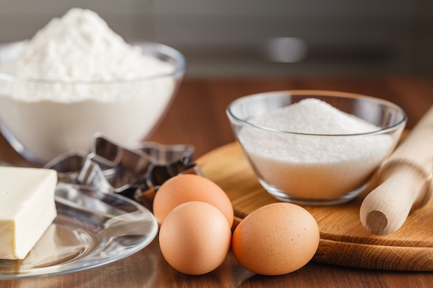 Xmas table of flour