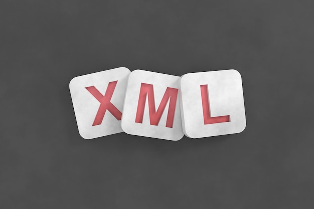 XML 배너 디자인 3D 배경