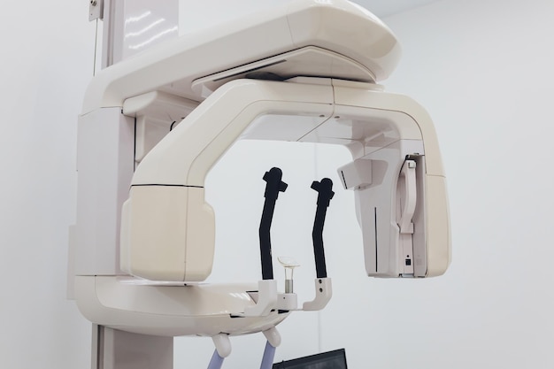 Photo xray machine in the dental clinic selective focus