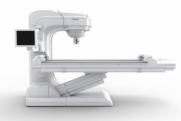 写真 白い背景のx線マシン