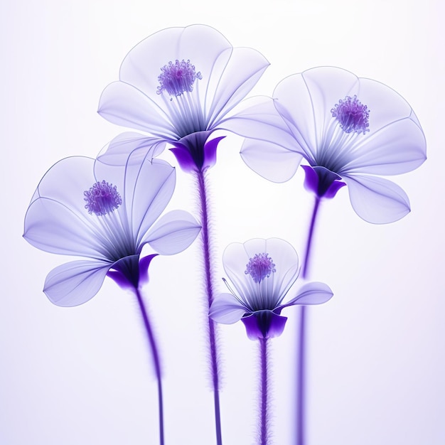 XRay Transparent Flowers Generative AI