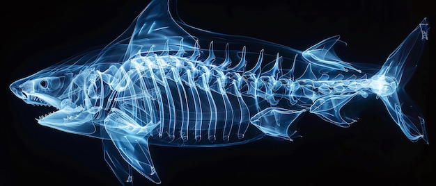 Photo xray vision of a shark illustration