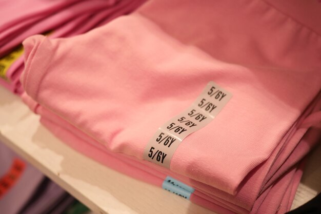 Photo xxl size clothing label tag