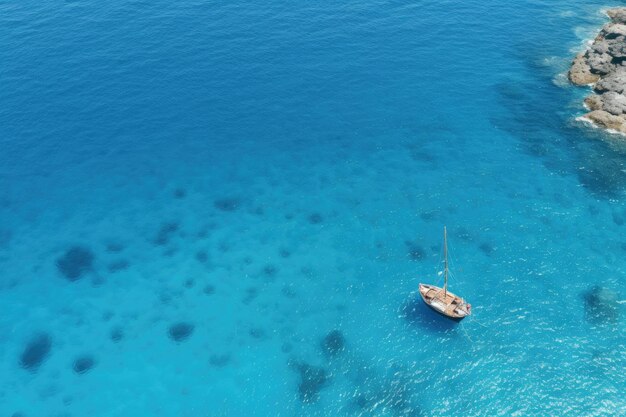 Yacht boat sea sailing wind speed navigation freedom relaxation flow romantic photography aerial