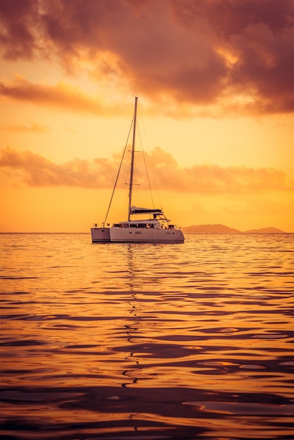 Yacht at the Indian Ocean