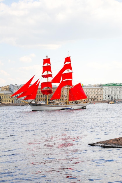 Yacht Scarlet Sails in St Petersburg