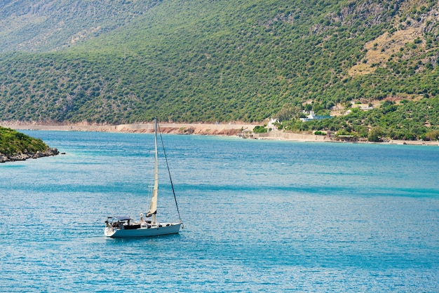 Yacht in the sea Beautiful view