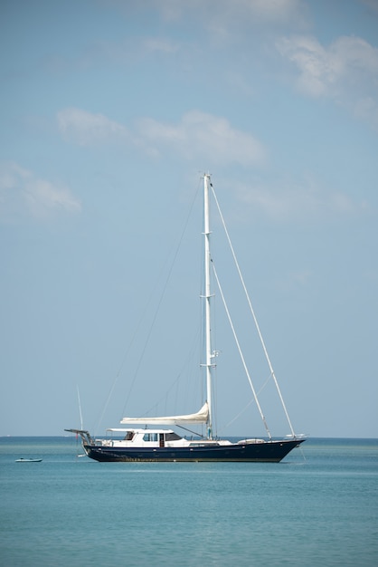 Yacht in sea sky