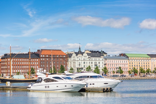 Yachts and Buildings in Helsinki