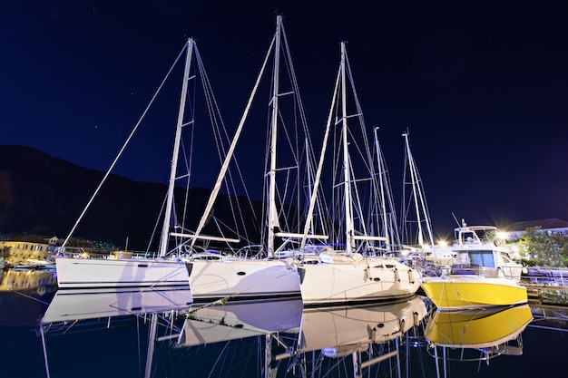 Yachts in the harbor