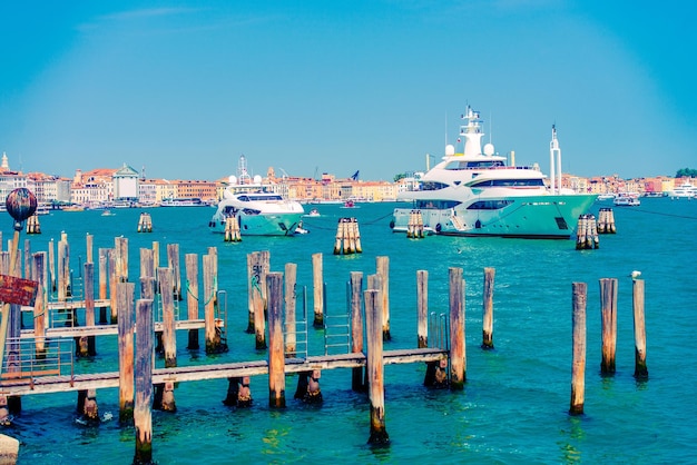 Yachts in Venice Italy