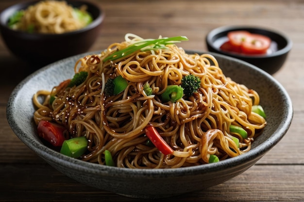 Yakisoba noodles japanese food