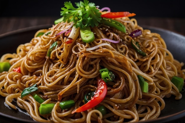 Yakisoba noodles japanese food