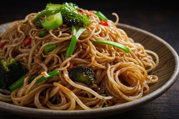 Yakisoba noodles japanese food