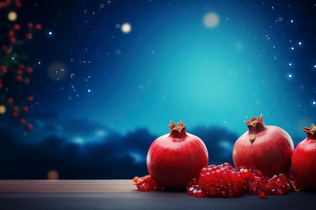 Photo yalda night background and copy space